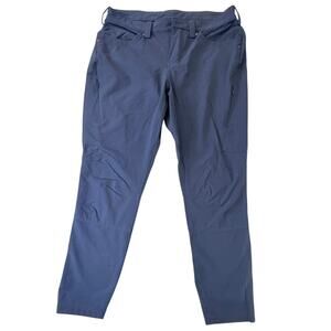 Duluth Women's Navy Blue Tapered Leg Stretch Trousers Size 12 Short Work Pants‎